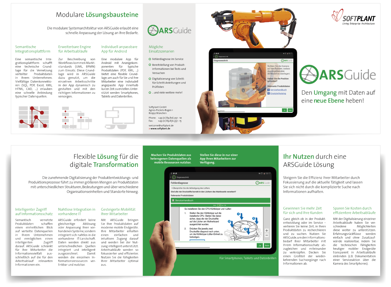 Werbeflyer für ARSGuide