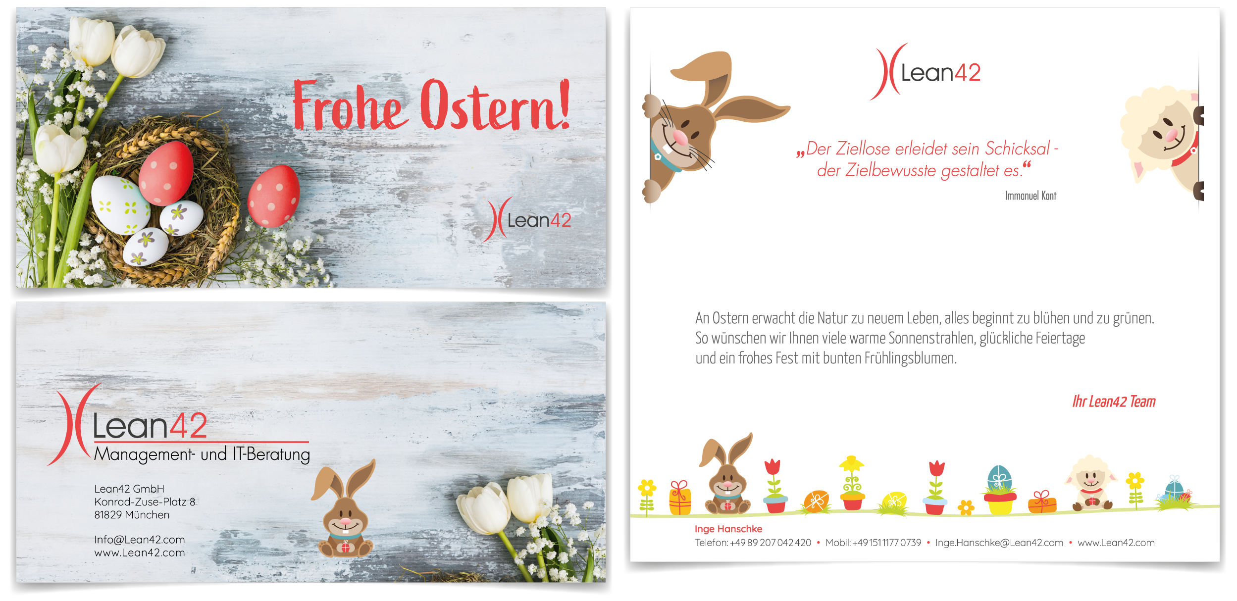 Falzkarte Ostermailing Lean42