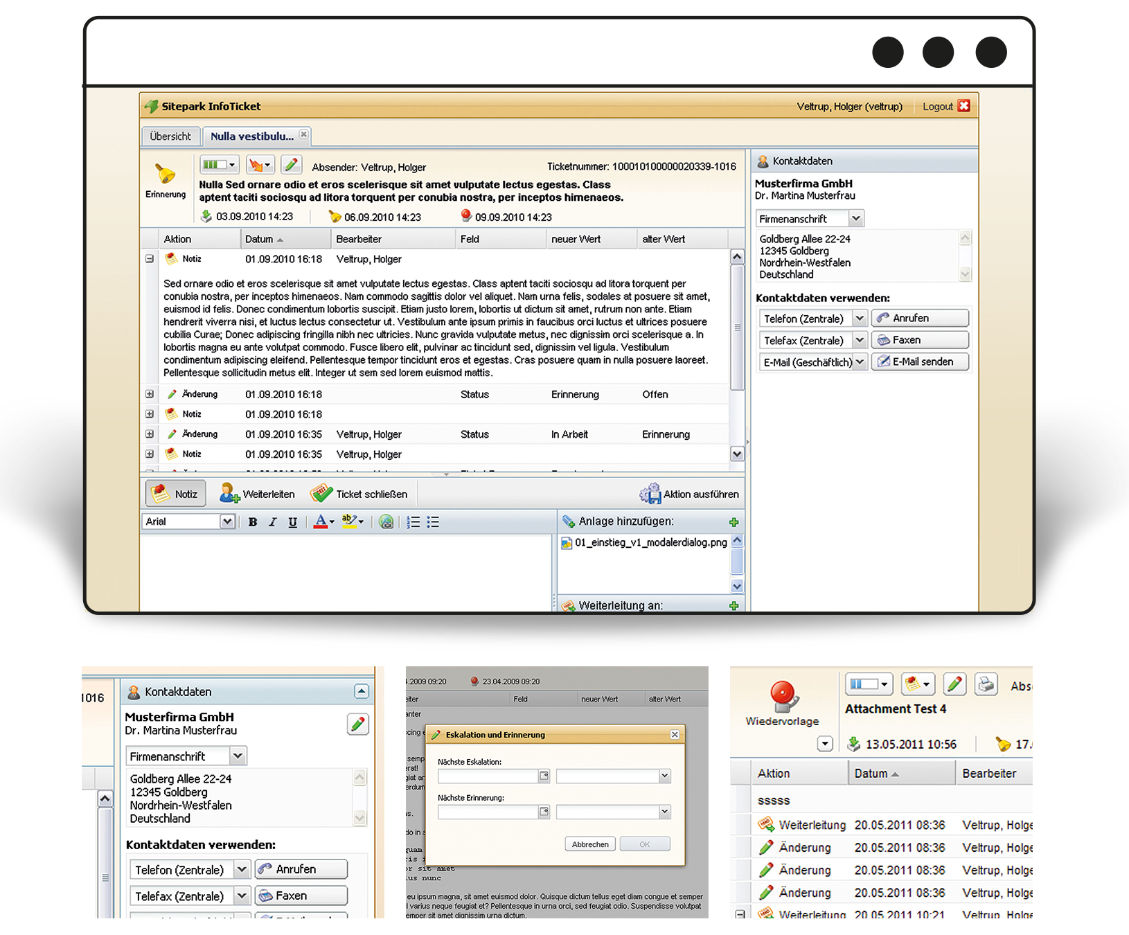 User Interface "InfoTicket"