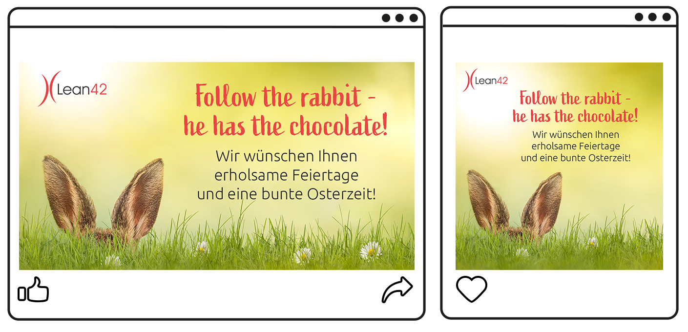 Social Media News-Bild "Lean42 Frohe Ostern 2021"