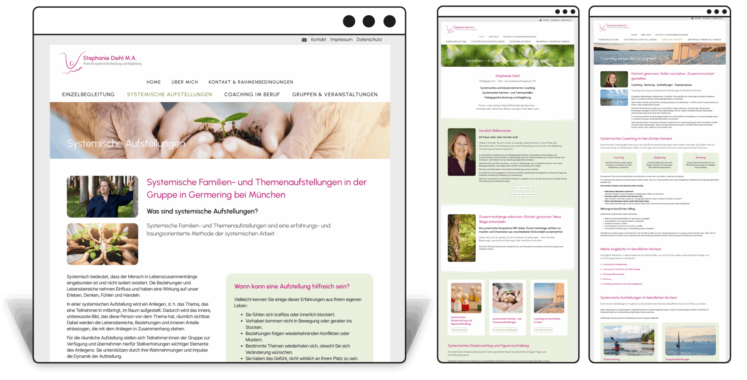 Unternehmenshomepage "Stephanie Diehl"